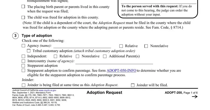 part 2 to filling out adoption adopting request