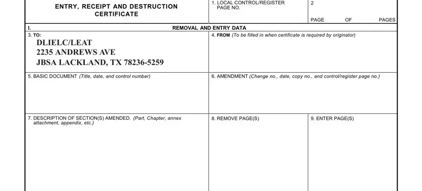 part 1 to writing af form 310