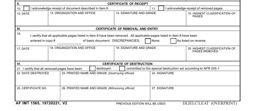 Filling in af form 310 part 2