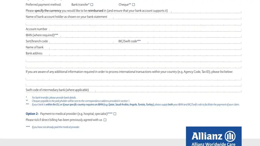 stage 2 to completing allianz life insurance company of north america forms