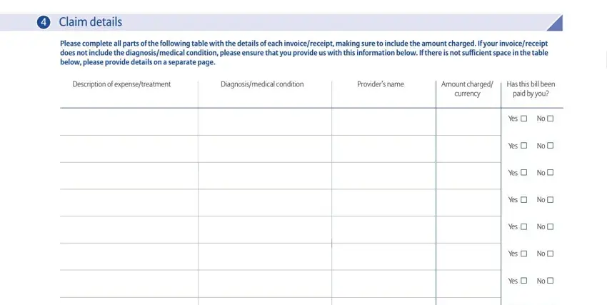 Entering details in allianz life insurance company of north america forms stage 3