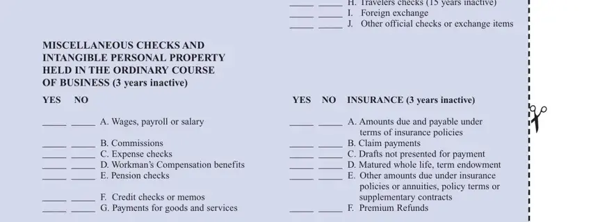 Filling out form ap 1 part 4