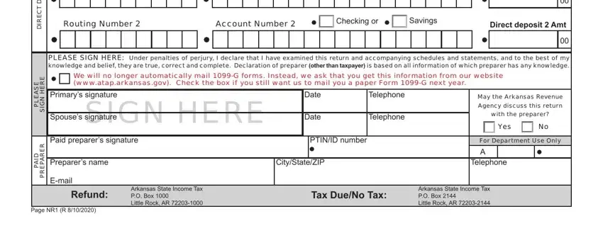 stage 3 to filling out ar1000ec tax form