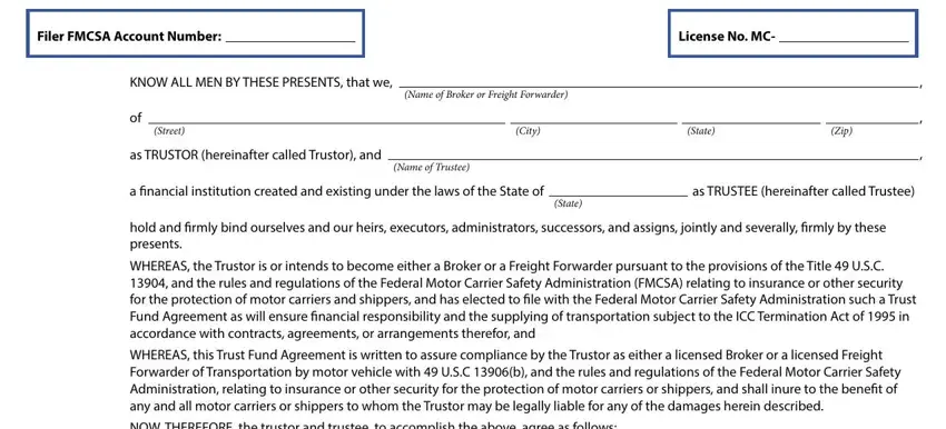 CFR empty fields to consider