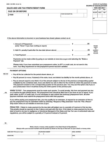 Form Boe 1150 Preview