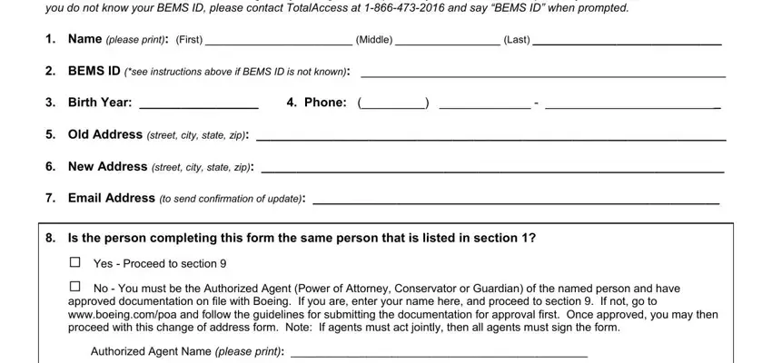 boeing home address change request gaps to fill out