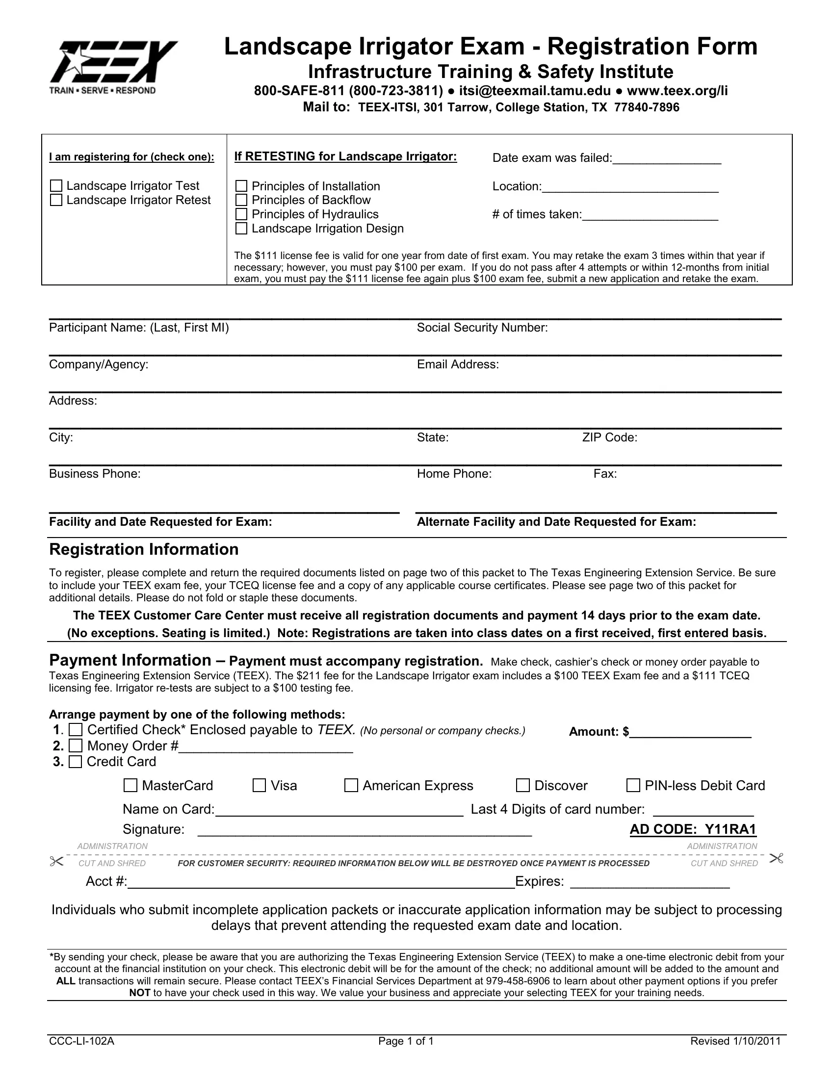 Form Ccc Li 102A ≡ Fill Out Printable PDF Forms Online