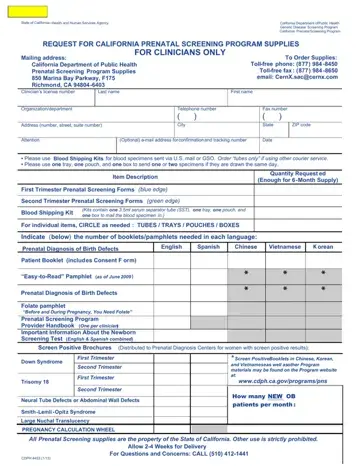 Form Cdph 4453 Preview