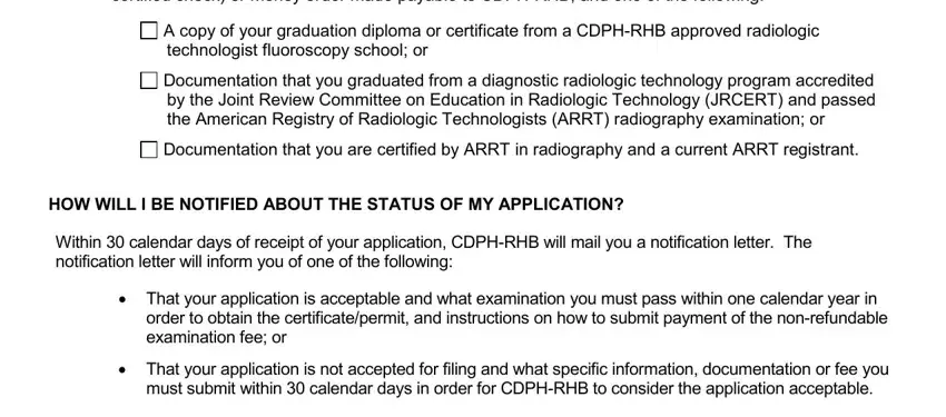 Finishing california xray license application part 2