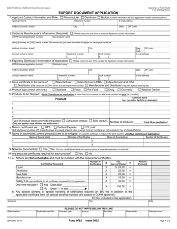 Form Cdph 8582 Preview