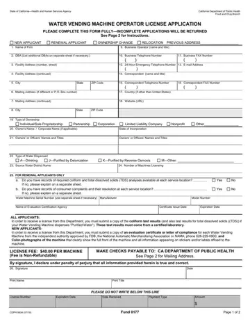 Form Cdph 8604 Preview