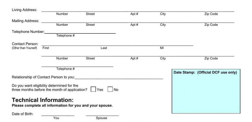 Entering details in apply for medicaid florida stage 2