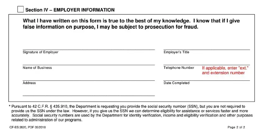 stage 5 to filling out dcf verification of employment form