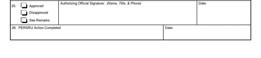 Filling out dhs form cg 3453 step 5