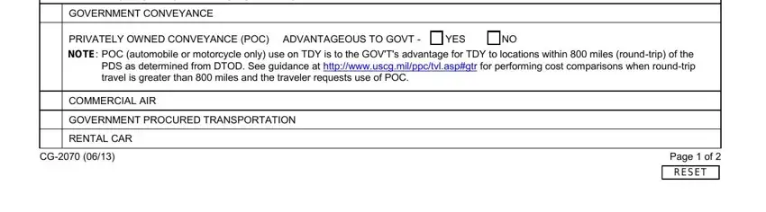 Filling out POC stage 3