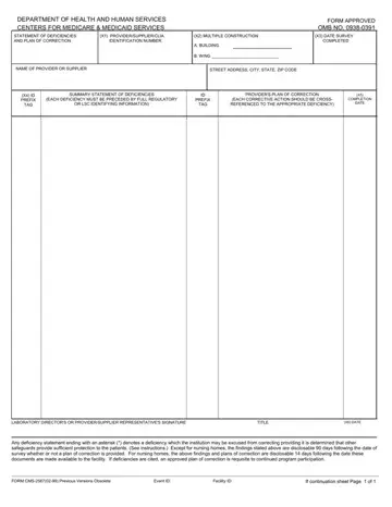 Form Cms2567 Preview