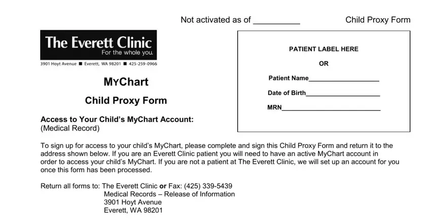 everett clinic mychart fields to fill out