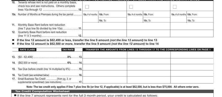 step 4 to entering details in new york commercial rent tax return