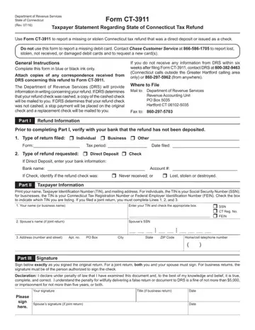 CT-3911 Form Preview
