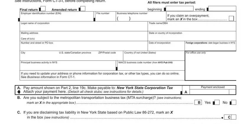 writing ny form ct 5 stage 1