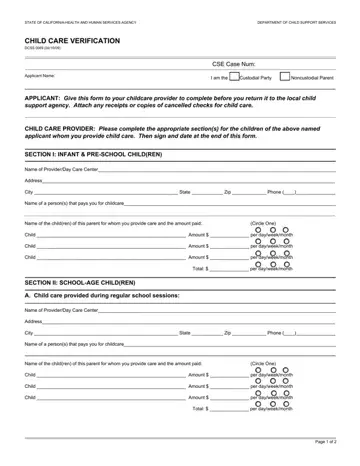 Form DCSS 0069 Preview