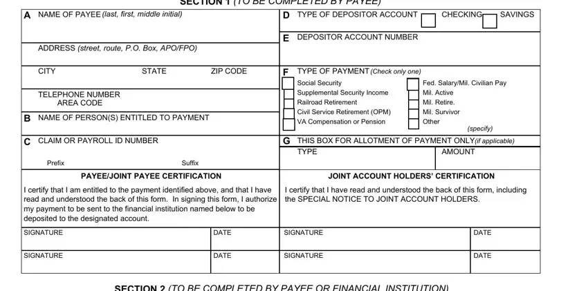 step 1 to writing form uscg 2762