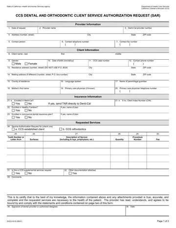 Form Dhcs 4516 Preview