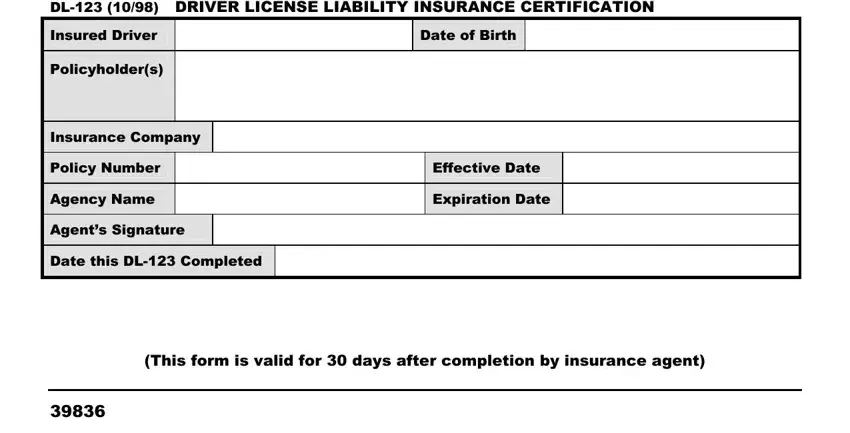 portion of gaps in dl 123 form