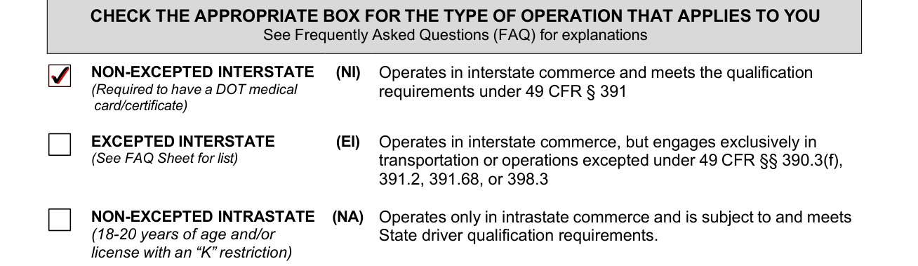 Form DL-405A example filled out, which type of commerce you operate in