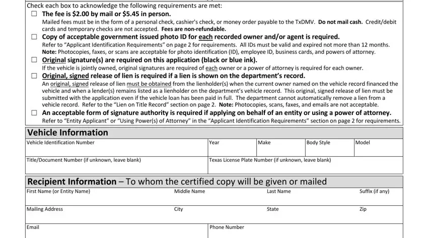 how to get a texas lost title on a vehicle title spaces to fill out