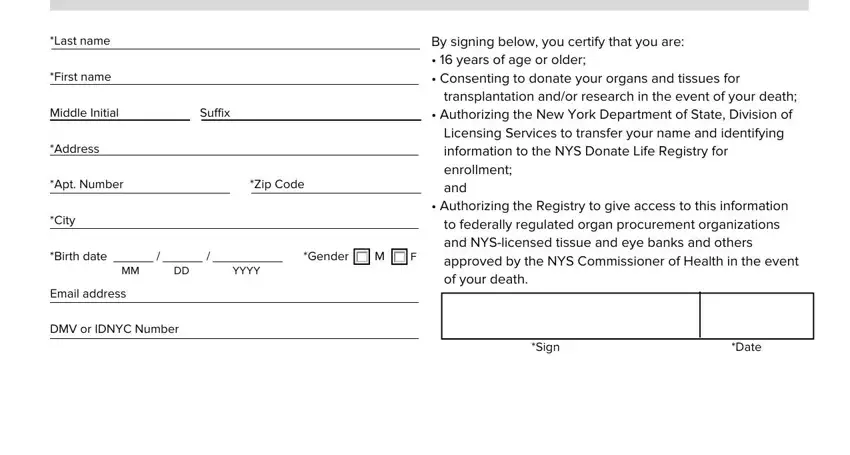 Completing form dos 1246 step 5