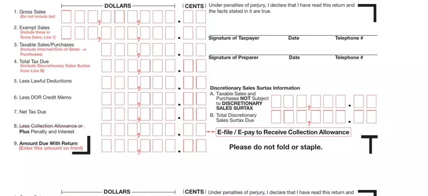 Filling out fl dr 15ez step 3