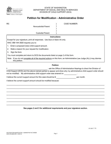 Form Dshs 09 280B Preview
