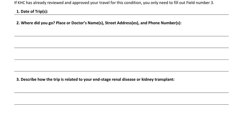 part 3 to entering details in travel claim form khc 3