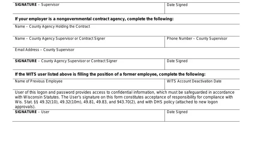 Completing Form F 20483 step 2