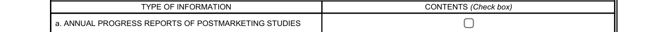 Form FDA 2252 example filled out, 11. BLA Report Information Required