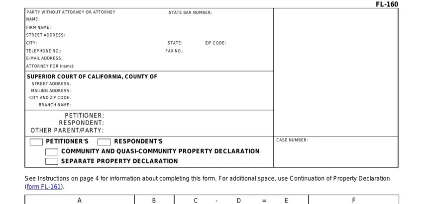 california fl 160 form gaps to consider