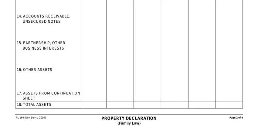 Filling out california fl 160 form step 5