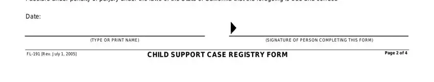 california form child MotherMother, Children, Date, TYPEORPRINTNAME, SIGNATUREOFPERSONCOMPLETINGTHISFORM, FLRevJuly, CHILDSUPPORTCASEREGISTRYFORM, and Pageof fields to fill