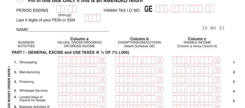 g hawaii tax empty spaces to fill out