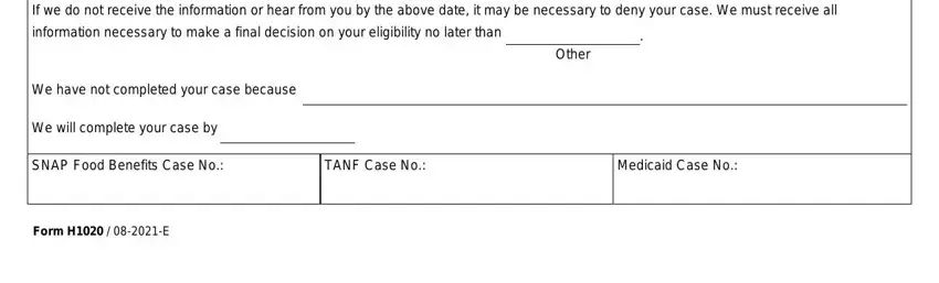 step 3 to completing form 1020 employment verification