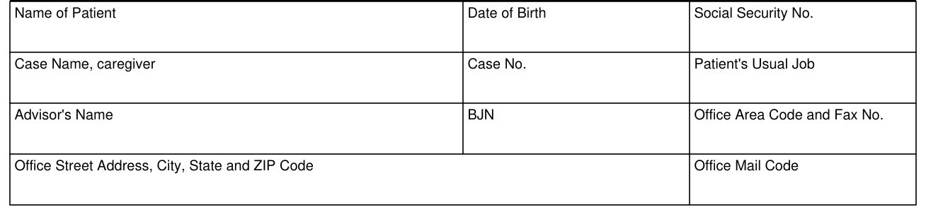 Form H1836-B example filled out, section 1 - To Be Completed By Staff