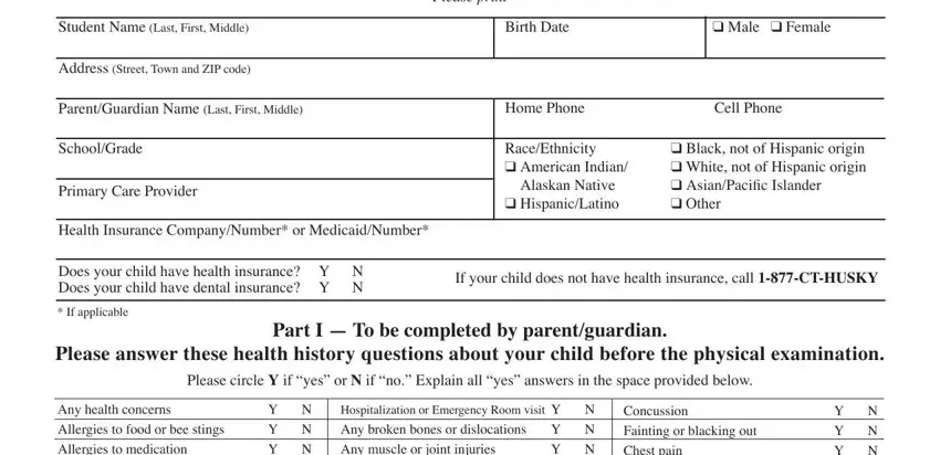 part 1 to writing state of ct health assessment form 2020