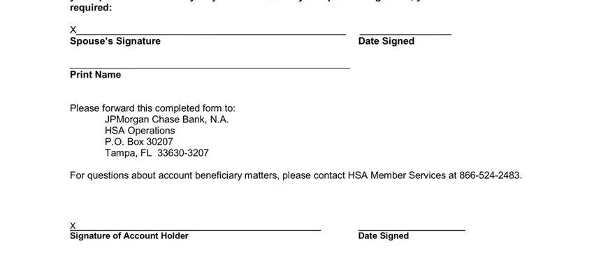 Finishing chase bank beneficiary form part 4