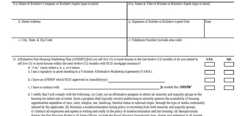 Entering details in Form Hud 92541 stage 4