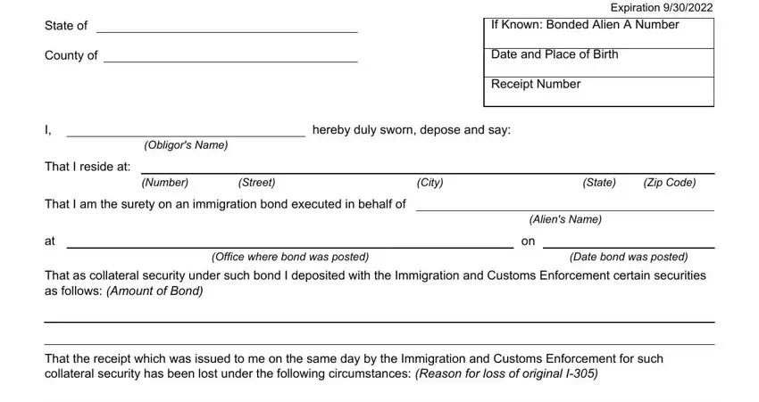 completing us form i 305 stage 1