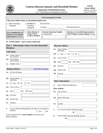 Form I-864A Preview