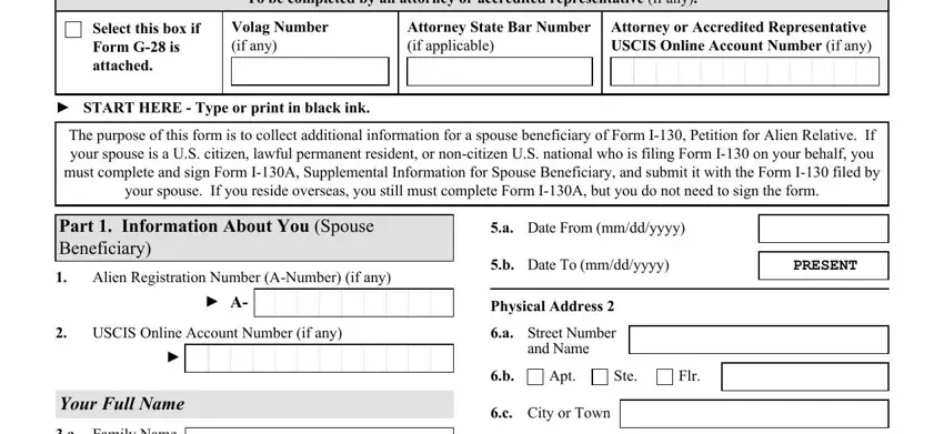 stage 1 to filling out uscis form i 130a pdf