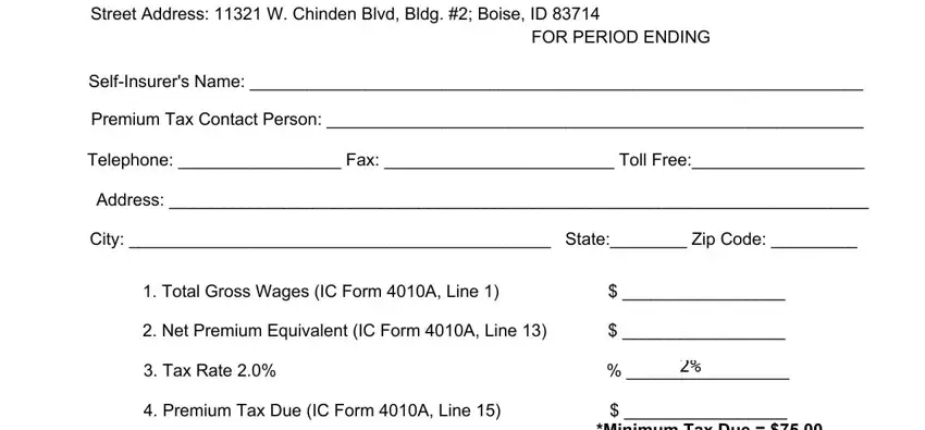 portion of fields in Form Ic 4010