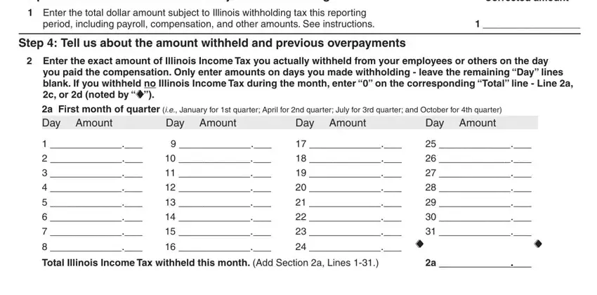 Filling out illinois 941 x part 2